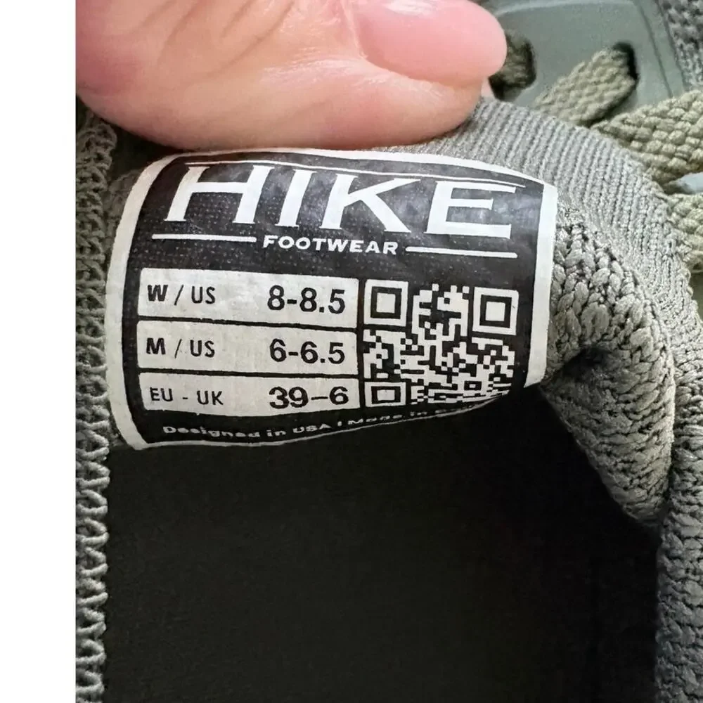 HF Hike Footwear Barefoot Knit Sneakers | Sage Green | Size 8-8.5 Zero-Drop